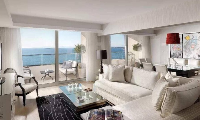 Vouliagmeni Apartment | Wonderful 1BR Presidential Suite with Ocean View