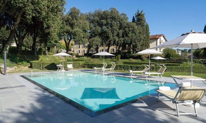 Ronta Villa | Wonderful private villa for 26 people with WIFI, private pool, hot tub, TV and panoramic view
