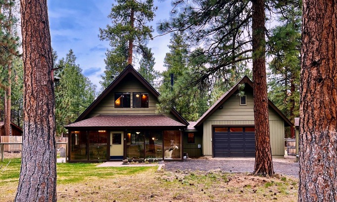 Sisters Cabin | Wooden A-Frame Cabin Nestled in the Tall Pines
