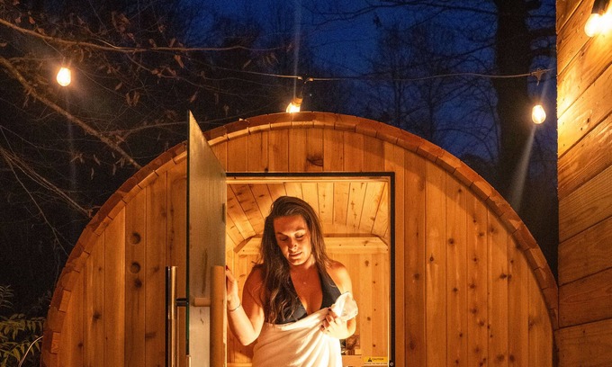 Brevard Apartment | Yurt Stay - Sauna - Creek View - Firepit