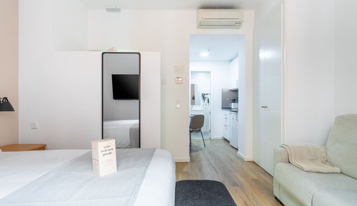 Studio Apartment with Balcony