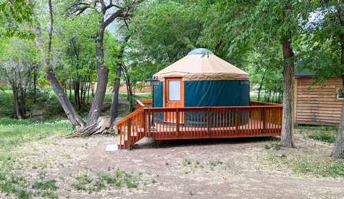 Yurt #1 (shared restroom facilities)