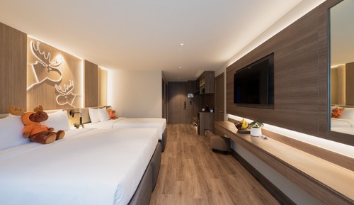 Triple Bed with Shower