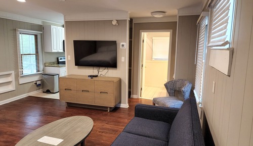 Woodside Queen Studio Cabin with Queen Sleeper Sofa