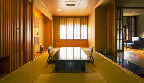 Annex Japanese Western Room "Akari Koji" with River View (12-tatami mats and 2beds), Non Smoking