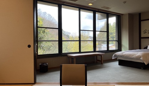 Japanese-Western Style Room (10-tatami mats and 2 beds), Non Smoking