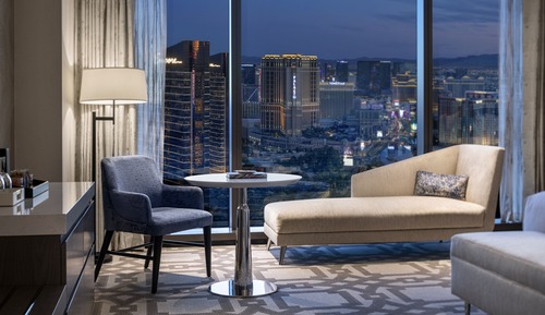 Superior Room, 1 King Bed, Mobility Accessible (Roll-in Shower, Strip View)