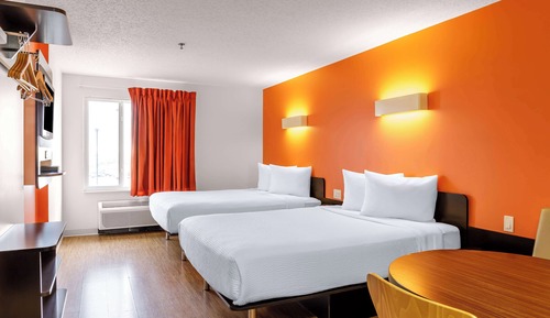 Standard Room, 2 Queen Beds, Non Smoking, Refrigerator & Microwave