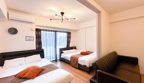 Deluxe Room (2 Double Beds, 1 Sofa Bed, Kitchen, Non-Smoking)