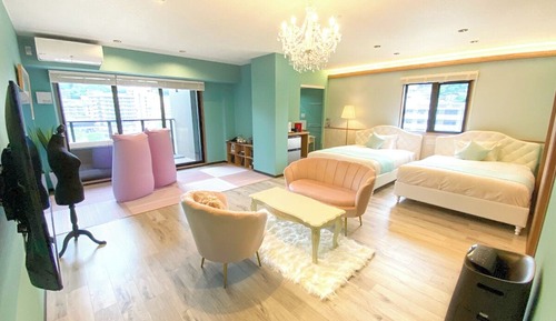 [Design Suite] 50m² + Private Terrace 13m², Open-air Bath Made Of Cypress