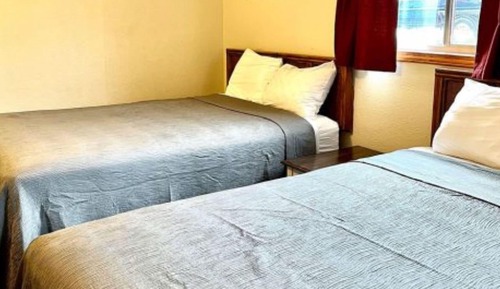 Economy Double Room, 2 Double Beds, Refrigerator & Microwave
