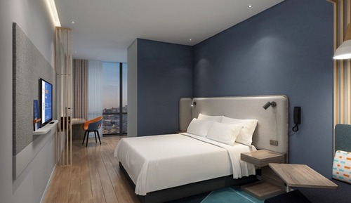Standard Room, 1 King Bed, City View (Extra Floor Space, Minibar)