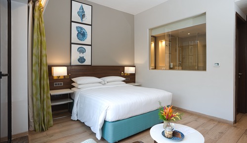 Premium Room, 1 Queen Bed, Non Smoking, Pool View (Patio)