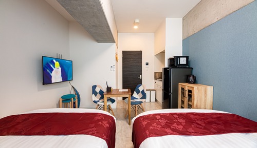 Basic Double Room, 2 Double Beds