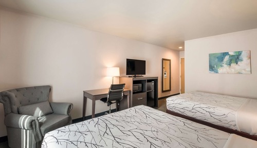 Standard Room, 2 Queen Beds, Non Smoking, Refrigerator & Microwave