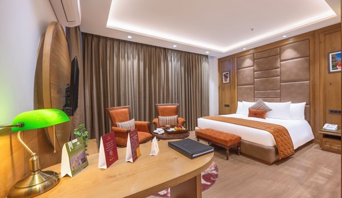 Suite, 1 King Bed, Mountain View