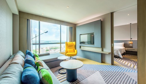 Suite, 1 King Bed with Sofa bed (Top Floor)