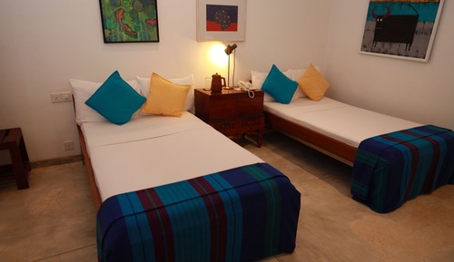 Deluxe Double or Twin Room, Multiple Beds, Garden View, Courtyard Area