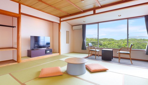 Standard Japanese-Style Room with 10 Tatami Mats (Sea side) - Shared Bathroom - No-Smoking