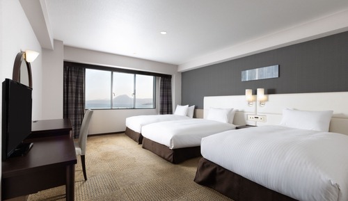 Standard Room, 3 Twin Beds, Ocean View