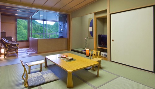 Japanese-style room with the open-air bath, Non-Smoking