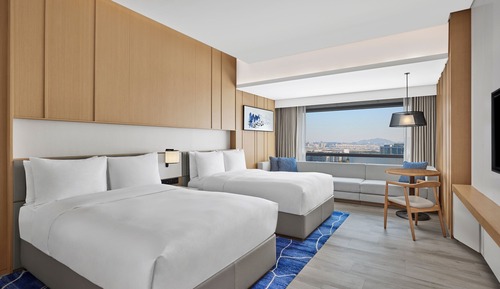 Deluxe Room, 2 Double Beds, Sea View