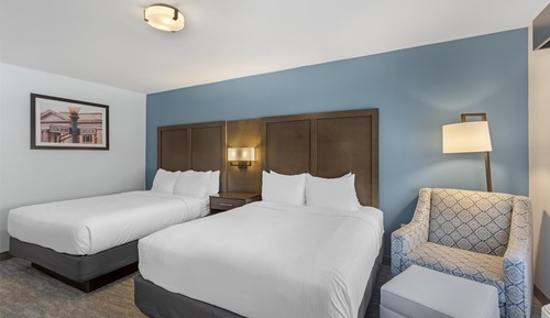 Standard Room, 2 Queen Beds, Non Smoking, Refrigerator & Microwave