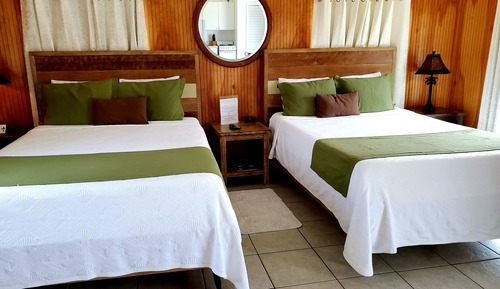 Studio, 2 Queen Beds, Kitchenette, Courtyard View (Swordfish, 2nd floor Stairway Access)