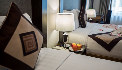 Suite, 1 Double 1 Single Bed and 1 Sofa, City View