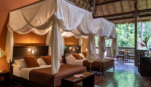 Deluxe Suite, 2 Queen Beds, Terrace, Garden View