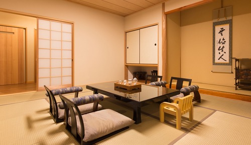 Premium Suite, Tatami Area, Private and Open Air Bath, Non Smoking, Tsutsuji