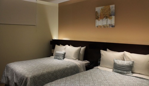 Double Room, 2 Double Beds, Private Bathroom, Ground Floor