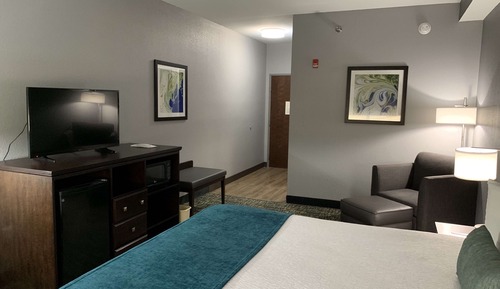 Standard Room, 1 King Bed, Accessible, Refrigerator & Microwave