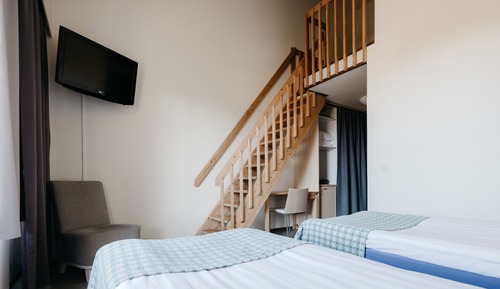 Family room with sleeping loft, sauna