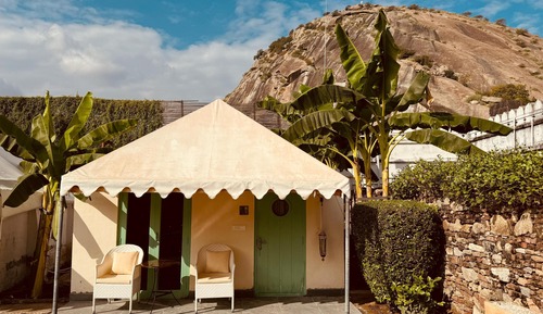 Vintage Pool Side Tent