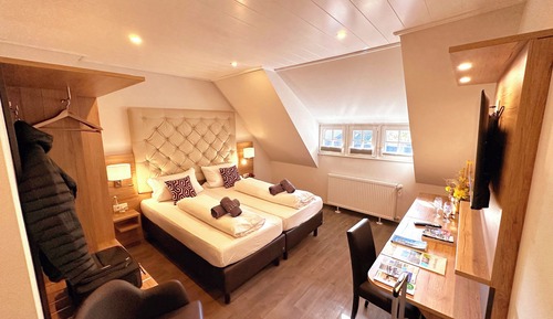 Classic Double Room (4th Floor No Lift, attic floor)