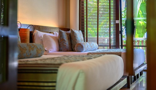 Deluxe Room, 2 Double Beds, Garden View