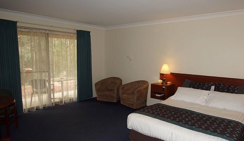 Deluxe Queen Room with Spa Bath and Bush View