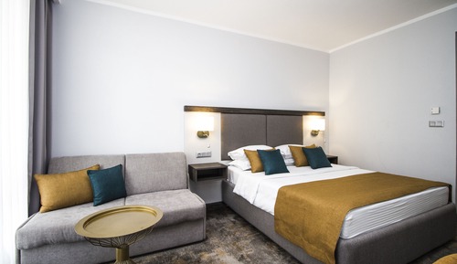 Comfort Room, 1 King Bed, Balcony, Pool View (with Sofabed)