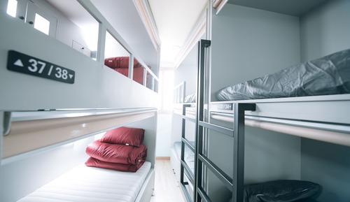 Shared Dormitory, Men only (8 people, 402)