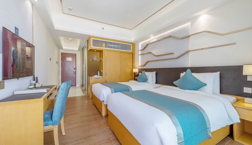Deluxe Twin Room, Multiple Beds, Kitchen