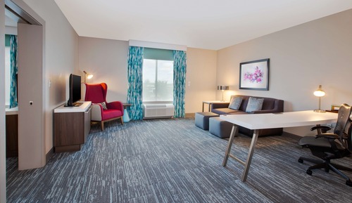 Suite, 1 King Bed, Accessible (Mobility & Hearing - 3x3 Shower)