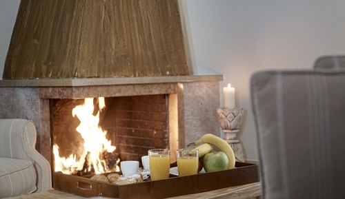 Triple Room, Fireplace (Maisonette with Attic)
