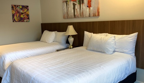 Comfort Double Room, 2 Double Beds, Kitchenette, Beach View