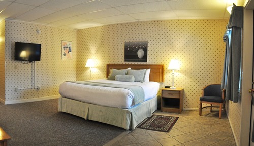 Motel Room, 1 King Bed and Queen Sleep Sofa
