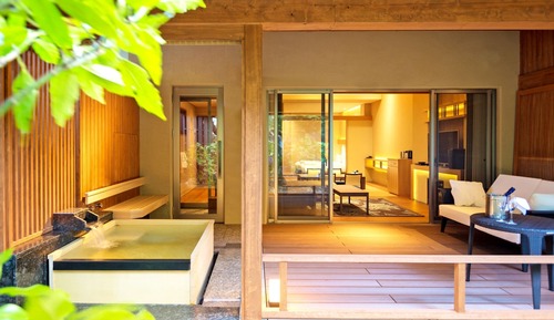 Luxury Villa Suite Japanese-Western Room with Open-Air Onsen