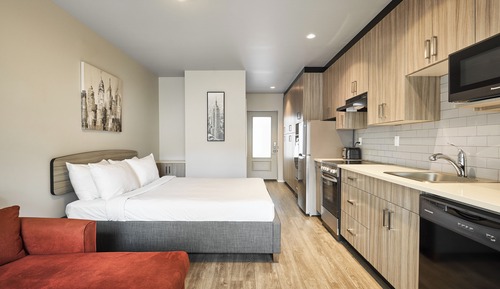Studio Suite, 1 Queen Bed, Non Smoking, Kitchen
