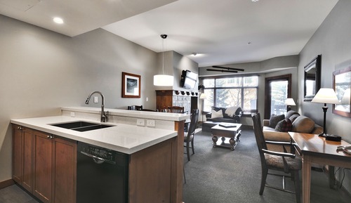 Premium Condo, 1 King Bed with Sofa bed, Fireplace, Hill View