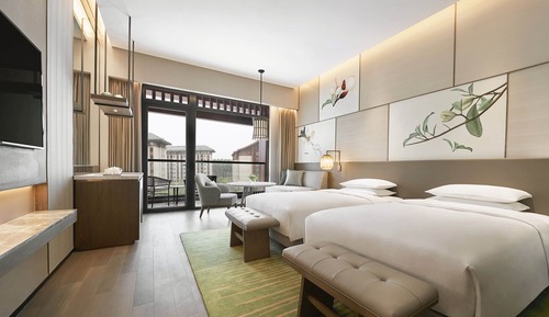 Room, 2 Twin Beds, Garden View