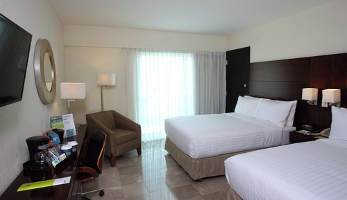 Room, 2 Double Beds, Balcony, City View